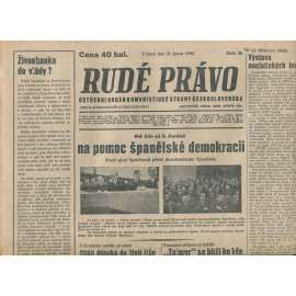 Rudé právo (15.2.1938) - 1. republika, staré noviny