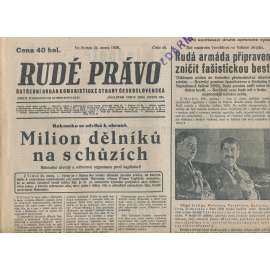 Rudé právo (24.2.1938) - 1. republika, staré noviny
