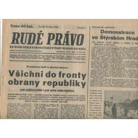 Rudé právo (25.2.1938) - 1. republika, staré noviny