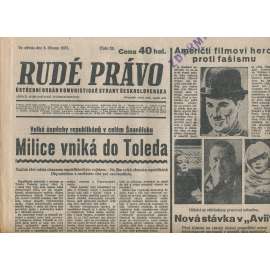 Rudé právo (3.3.1937) - 1. republika, staré noviny