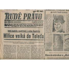 Rudé právo (3.3.1937) - 1. republika, staré noviny