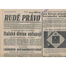 Rudé právo (16.3.1937) - 1. republika, staré noviny