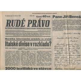 Rudé právo (17.3.1937) - 1. republika, staré noviny