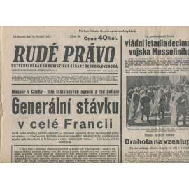 Rudé právo (18.3.1937) - 1. republika, staré noviny