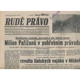 Rudé právo (23.3.1937) - 1. republika, staré noviny