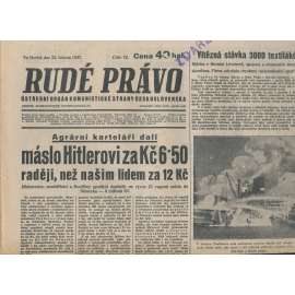 Rudé právo (25.3.1937) - 1. republika, staré noviny