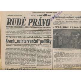 Rudé právo (26.3.1937) - 1. republika, staré noviny
