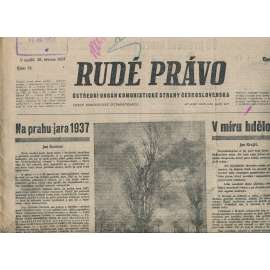 Rudé právo (28.3.1937) - 1. republika, staré noviny