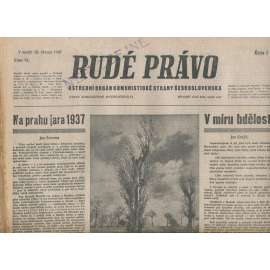 Rudé právo (28.3.1937) - 1. republika, staré noviny