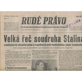 Rudé právo (31.3.1937) - 1. republika, staré noviny
