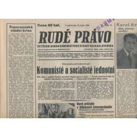 Rudé právo (15.1.1938) - 1. republika, staré noviny
