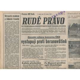 Rudé právo (18.1.1938) - 1. republika, staré noviny