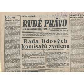 Rudé právo (20.1.1938) - 1. republika, staré noviny