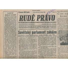 Rudé právo (13.1.1938) - 1. republika, staré noviny