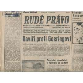 Rudé právo (11.1.1938) - 1. republika, staré noviny