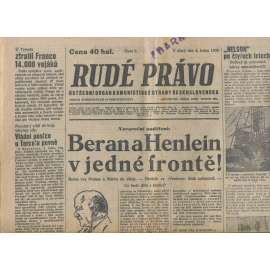 Rudé právo (4.1.1938) - 1. republika, staré noviny