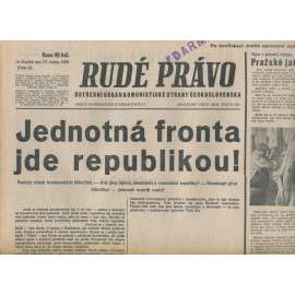 Rudé právo (27.1.1938) - 1. republika, staré noviny