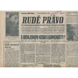 Rudé právo (29.1.1938) - 1. republika, staré noviny