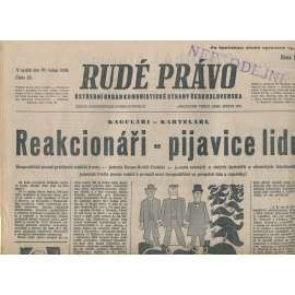 Rudé právo (30.1.1938) - 1. republika, staré noviny
