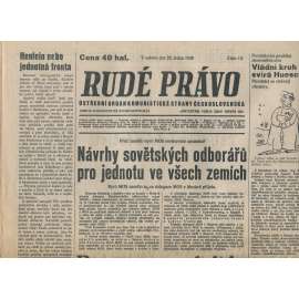 Rudé právo (22.1.1938) - 1. republika, staré noviny