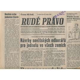 Rudé právo (22.1.1938) - 1. republika, staré noviny