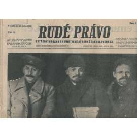 Rudé právo (23.1.1938) - 1. republika, staré noviny