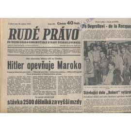 Rudé právo (20.4.1937) - 1. republika, staré noviny