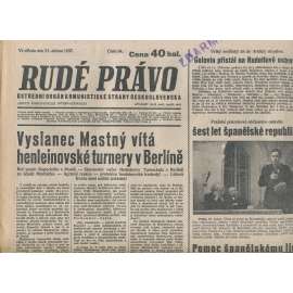 Rudé právo (21.4.1937) - 1. republika, staré noviny