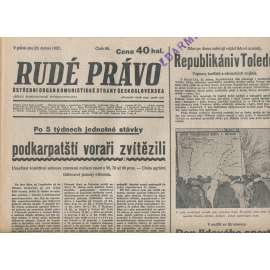 Rudé právo (23.4.1937) - 1. republika, staré noviny