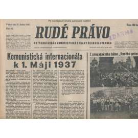 Rudé právo (27.4.1937) - 1. republika, staré noviny