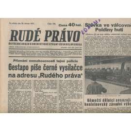 Rudé právo (28.4.1937) - 1. republika, staré noviny