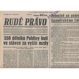Rudé právo (29.4.1937) - 1. republika, staré noviny