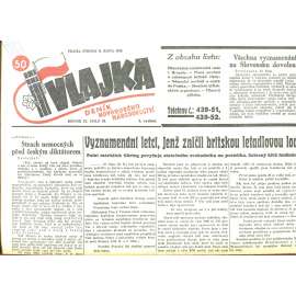 Vlajka, ročník IX., číslo 93/1939. Deník nového národovectví (noviny, kolaborace, Protektorát)