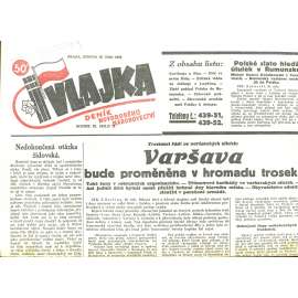 Vlajka, ročník IX., číslo 71/1939. Deník nového národovectví (noviny, kolaborace, Protektorát)