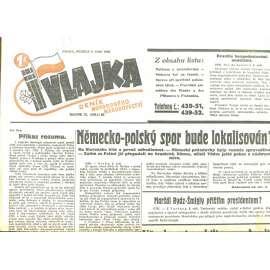 Vlajka, ročník IX., číslo 62/1939. Deník nového národovectví (noviny, kolaborace, Protektorát)