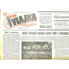 Vlajka, ročník IX., číslo 30/1939. Deník nového národovectví (noviny, kolaborace, Protektorát)