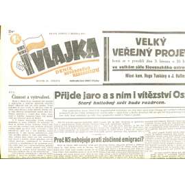 Vlajka, ročník XI., číslo 9/1941. Deník nového národovectví (noviny, kolaborace, Protektorát)