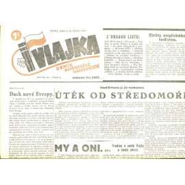 Vlajka, ročník XI., číslo 4/1941. Deník nového národovectví (noviny, kolaborace, Protektorát)