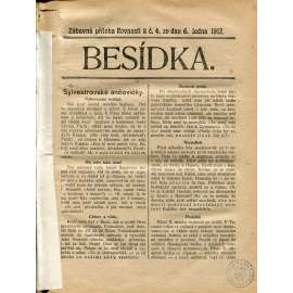 Besídka, zábavná příloha Rovnosti 1912 (časopis, noviny)