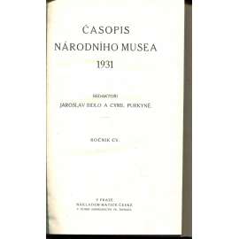 Časopis Národního musea, ročník CV./1931