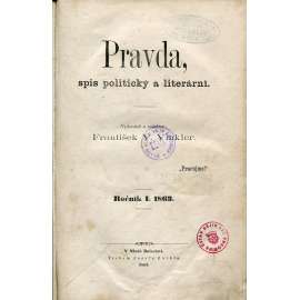 Pravda, spis politický a literární, ročník I./1863