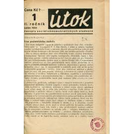 Útok, ročník II., číslo 1.-7./1933. Časopis sociálnědemokratických studentů (1. republika)