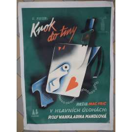 Krok do tmy - Obří filmový plakát - Ateliér Rotter - Martin Fryč 1938 - 125 x 92,5 cm