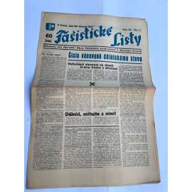 Fašistické listy, ročník IV., číslo 7/1934. Oficielní list Národní obce fašistické (noviny, pravicová literatura, 1. republika)