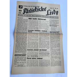 Fašistické listy, ročník IV., číslo 10/1934. Oficielní list Národní obce fašistické (noviny, pravicová literatura, 1. republika)