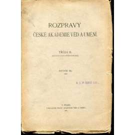 Rozpravy České akademie věd a umění, třída II., ročník XL./1930 (matematika, příroda,