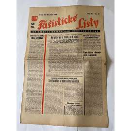 Fašistické listy, ročník VI., číslo 35/1936. Oficielní list Národní obce fašistické (noviny, pravicová literatura, 1. republika)