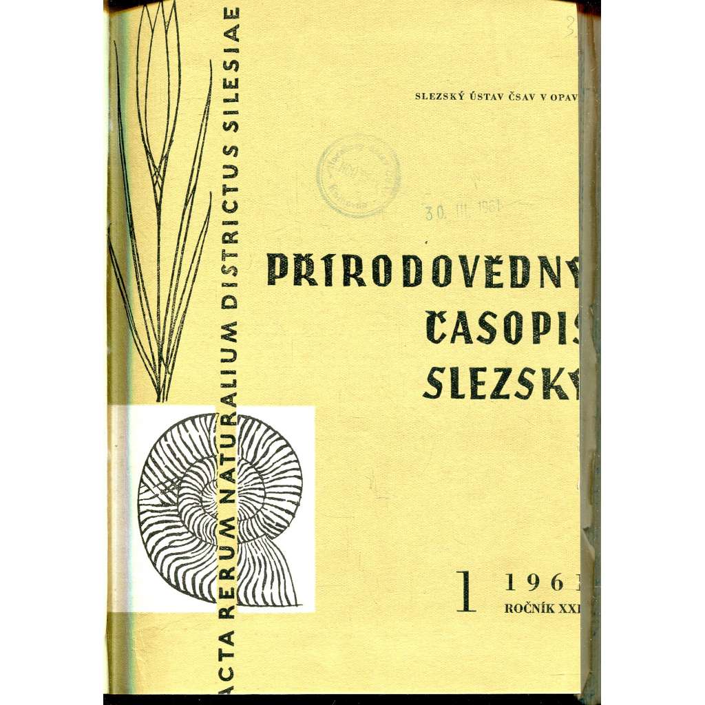 Přírodovědný časopis slezský, ročník XXII./1961 (Slezsko)