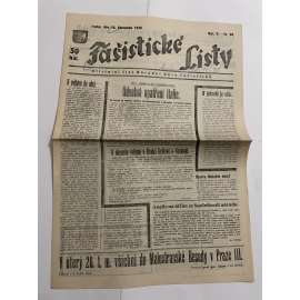 Fašistické listy, ročník V., číslo 26/1935. Oficielní list Národní obce fašistické (noviny, pravicová literatura, 1. republika)