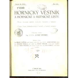 Hornický věstník a hornické a hutnické listy. Ročník III. Číslo 1-24/1921 [hornictví, hutnictví]